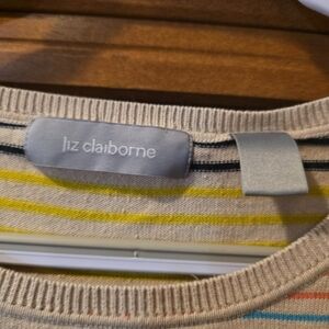 Liz Claiborne Multicolor Striped Knit Top